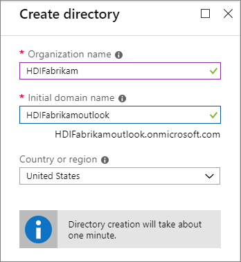 Creare una directory di Microsoft Entra.