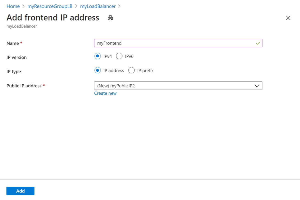 Creare la pagina di configurazione ip front-end.