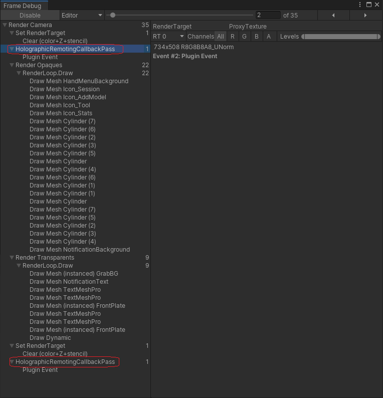 Pipeline di rendering unity