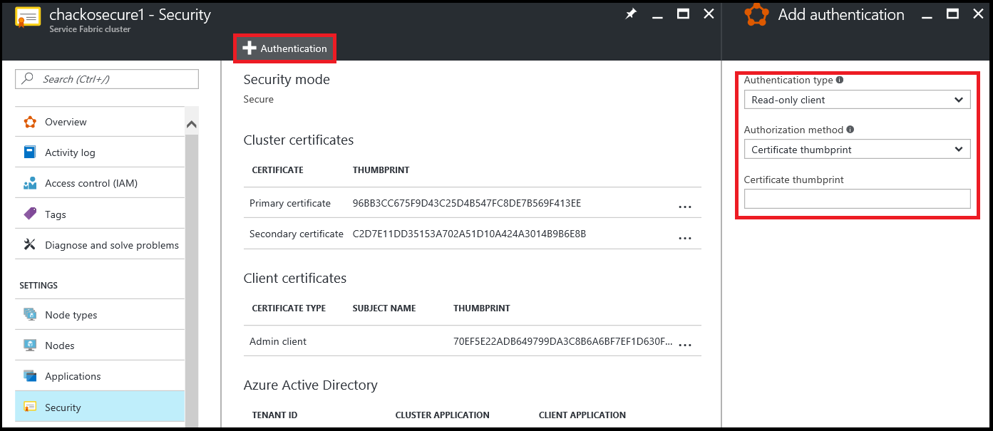 Aggiungere il certificato client