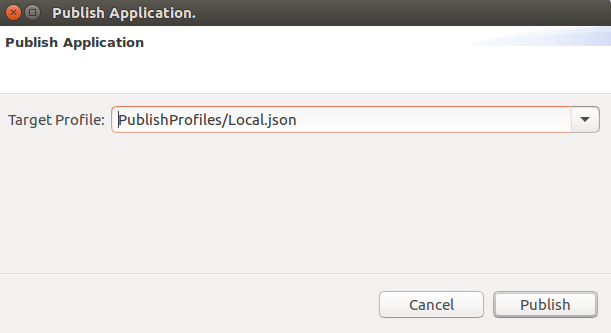 Pubblicazione JSON locale di Azure Service Fabric