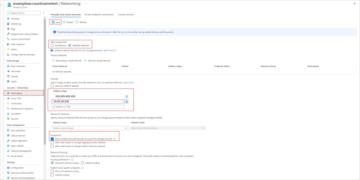 Configurazione delle impostazioni del firewall e della rete virtuale per l'uso con Sincronizzazione file di Azure