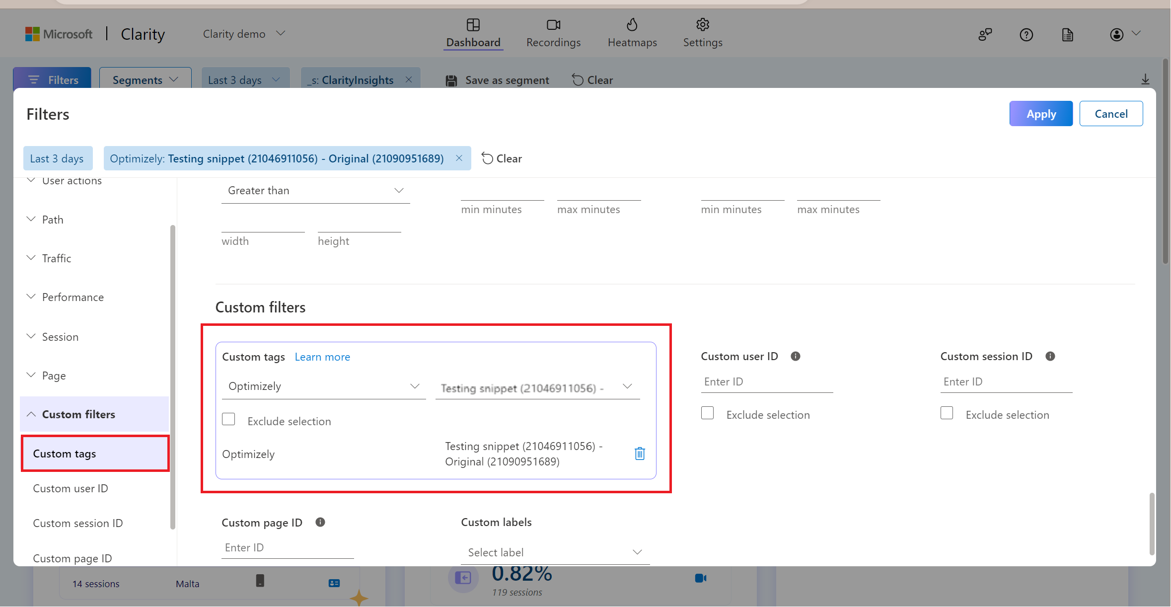 Use experiment data in Clarity.