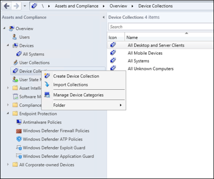 Screenshot della procedura guidata Microsoft Configuration Manager 2.