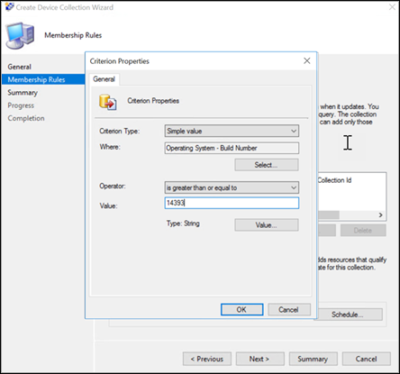 Screenshot della procedura guidata Microsoft Configuration Manager 7.