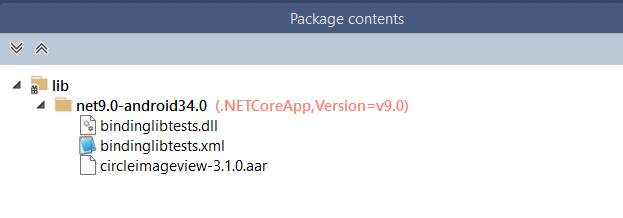 NuGet package contents