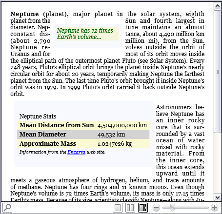 Screenshot: ViewMode Scroll di FlowDocumentReader