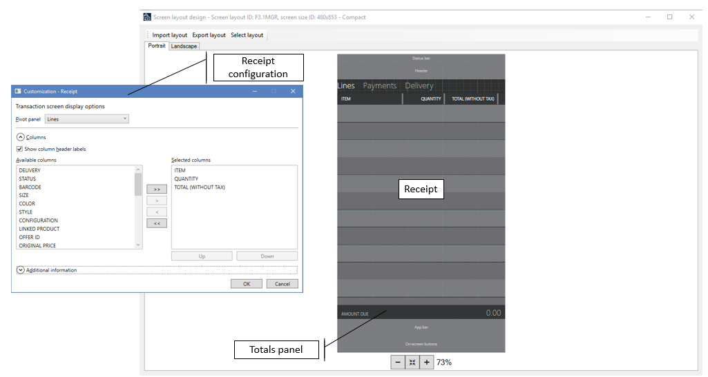 Progettazione layout compatto.