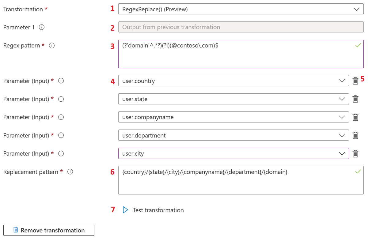 Screenshot che mostra il secondo livello di trasformazione delle attestazioni.