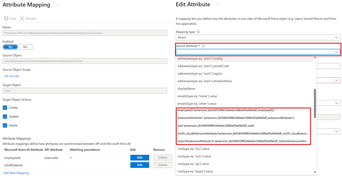 Pagina di selezione delle estensioni della directory della procedura guidata Di Microsoft Entra Connect