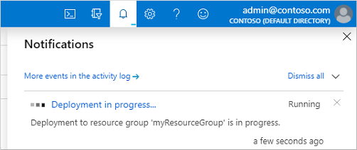 Notifica della distribuzione in corso nell'interfaccia di amministrazione di Microsoft Entra
