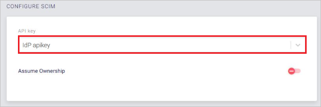 Finestra Configure SCIM di Meta Networks Connector