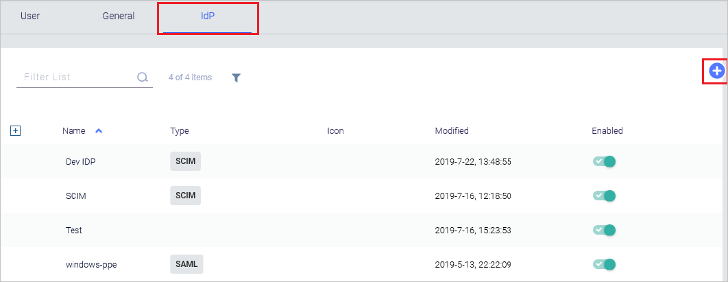 Aggiunta di un IdP di Meta Networks Connector