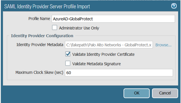 Configurare l'accesso Single Sign-On per Palo Alto 3