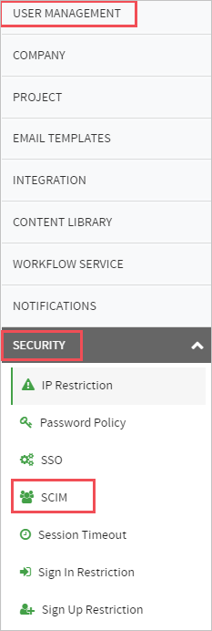 Aggiunta di SCIM in RFPIO