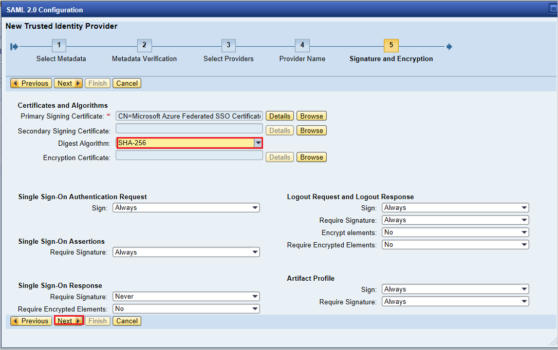 Configurare l'accesso Single Sign-On 5