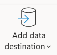 Screenshot dell'icona Aggiungi destinazione dati.