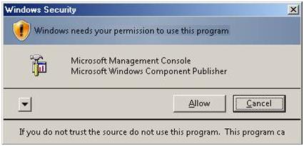 Screenshot della finestra di dialogo Sicurezza di Windows.