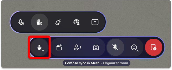 Screenshot degli strumenti dell'organizzatore nell'app Mesh che mostra le opzioni multi-room disponibili.