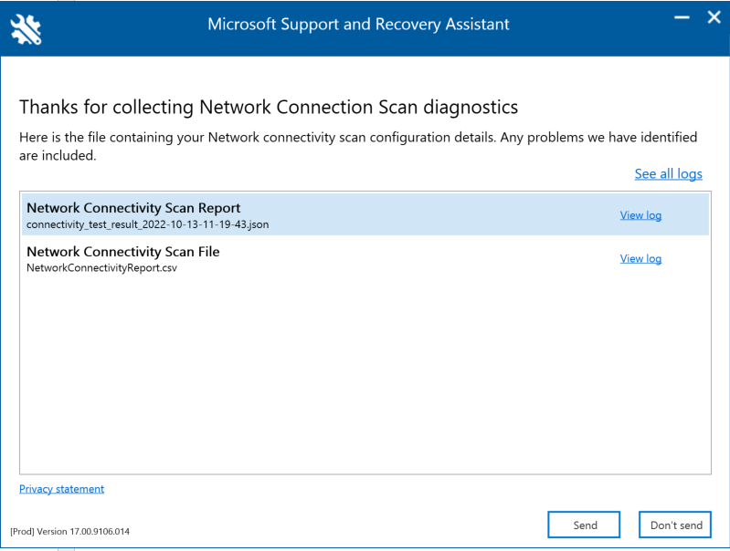 procedura guidata supporto tecnico Microsoft e Assistente ripristino.