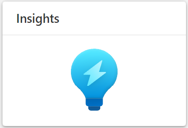 Screenshot dell'area di lavoro Insights.