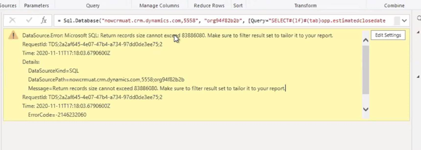 Messaggio di errore Limite di record TLS superato.