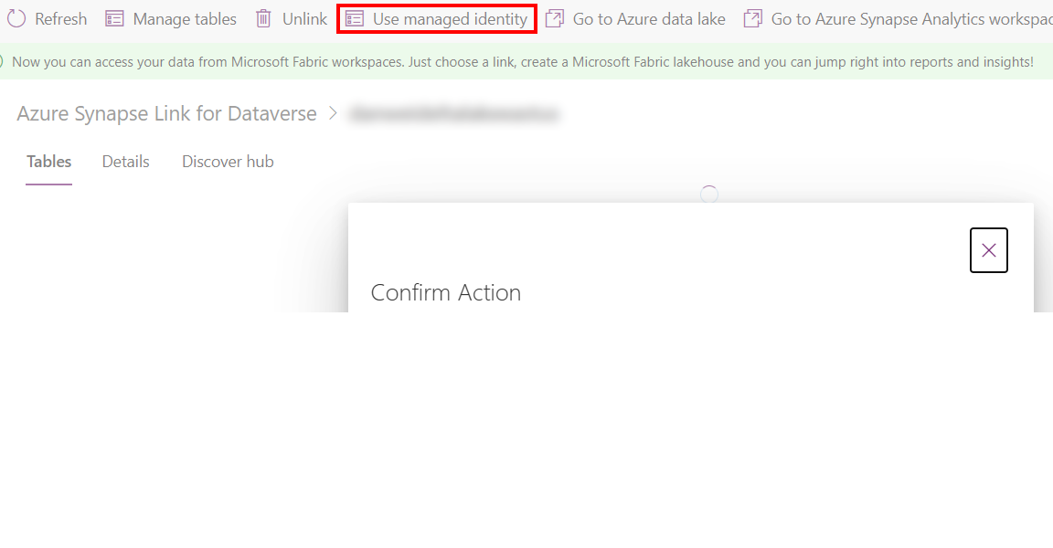 Utilizzare il comando identità gestita in Power Apps