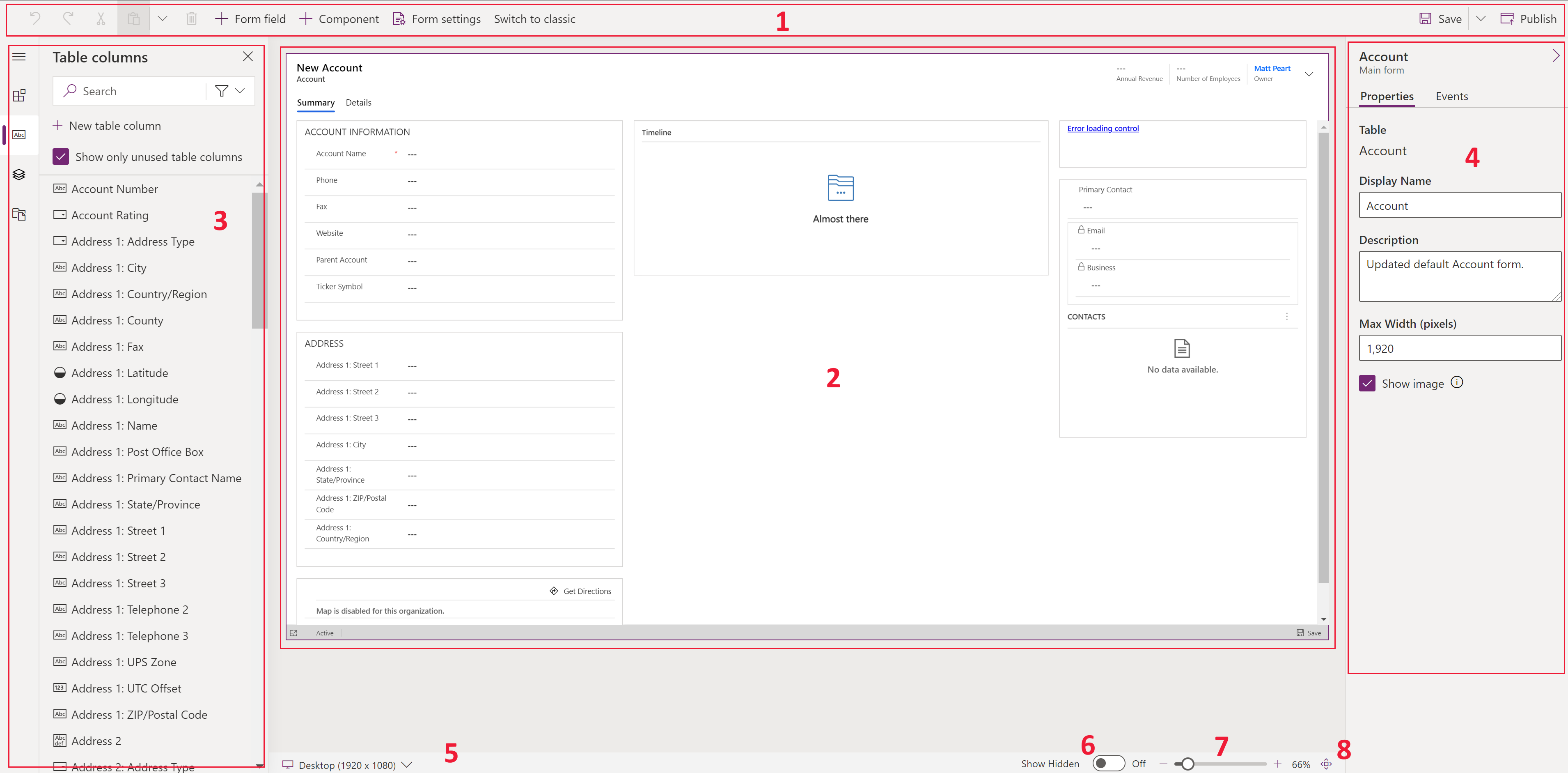 Layout della progettazione moduli.