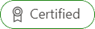 Screenshot del badge di certificazione.