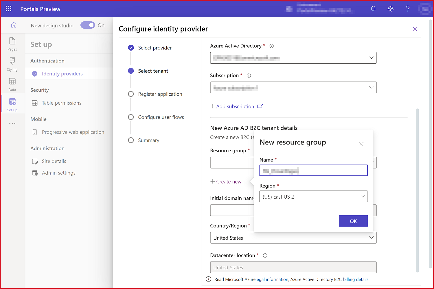 Configurare Immettere i dettagli per configurare il provider di identità.