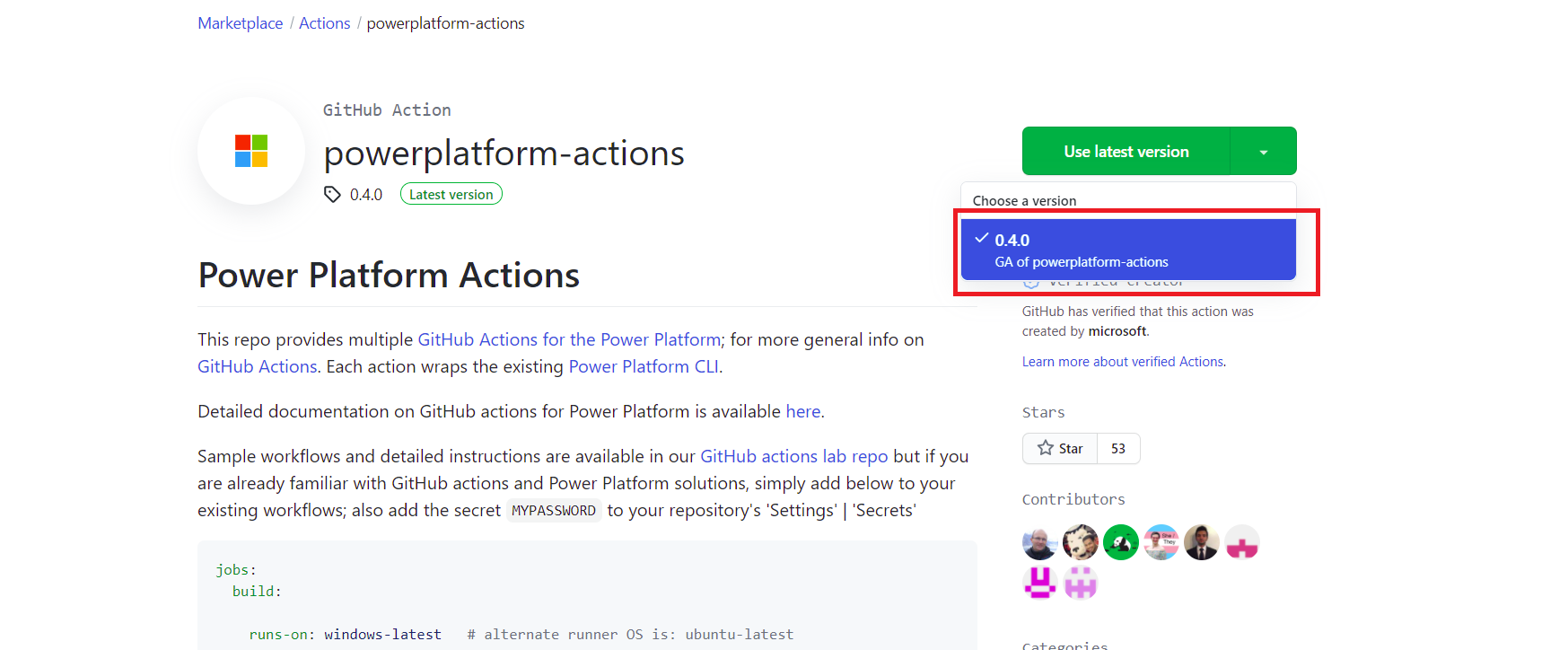 Installazione di GitHub Actions