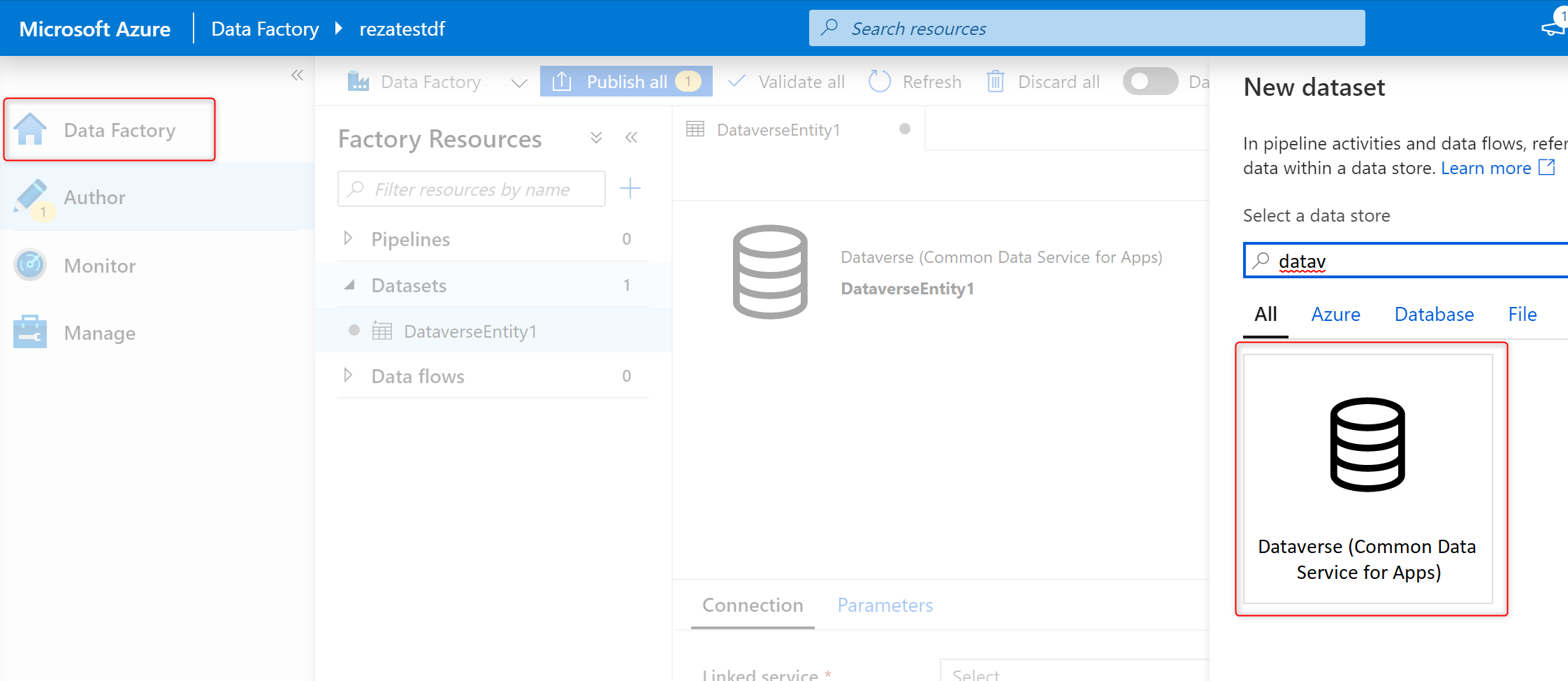 Uso dell'output dei flussi di dati di Power Platform da Dataverse.