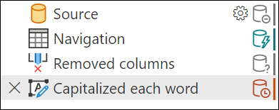 Screenshot che mostra come l'aggiunta di un'operazione maiuscola ogni passaggio di Word interrompe la riduzione.