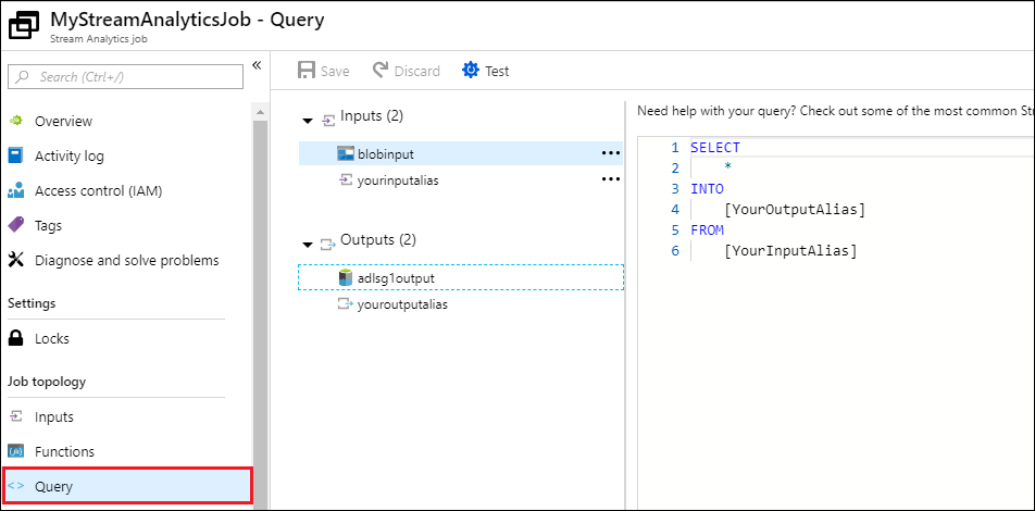 Eseguire query Esegui query