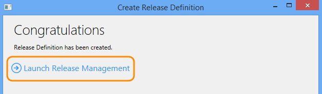 Launch Release Management Client