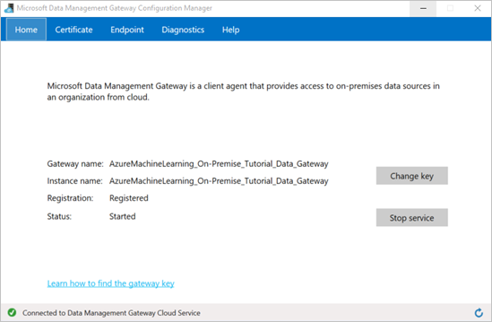 Gestione del gateway di gestione dati