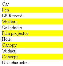 Output formattato