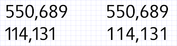 Testo con cifre proporzionali e tabulari OpenType