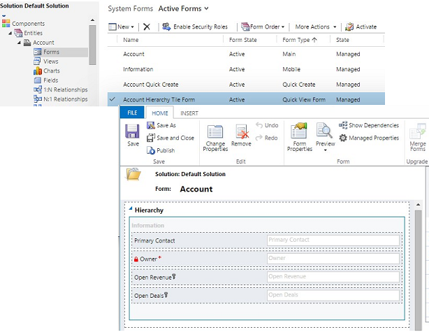 Utilizzare il nuovo modulo di visualizzazione rapida in Dynamics CRM