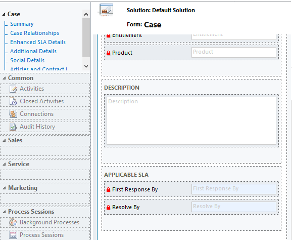 Modulo caso per contratti SLA standard