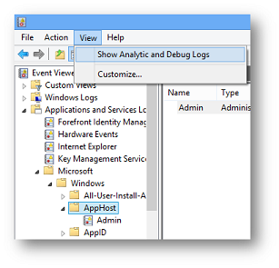 Visualizzare i registri analitici e di debug