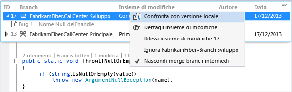 CodeLens: Compare incoming change with local