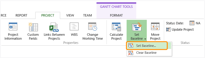 Set baseline option