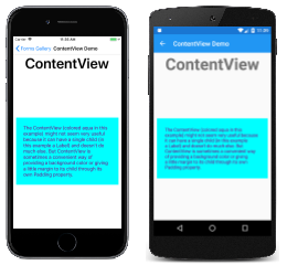 Esempio di ContentView