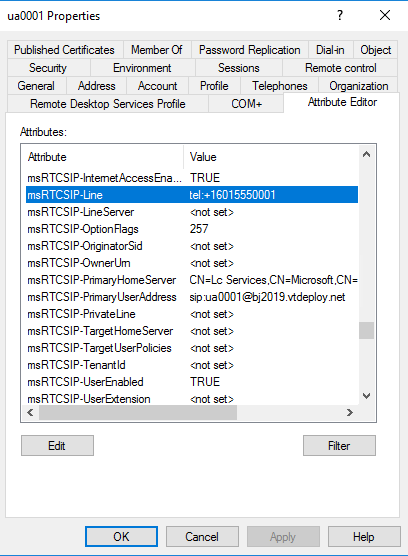 Strumento Per utenti e computer di Active Directory.