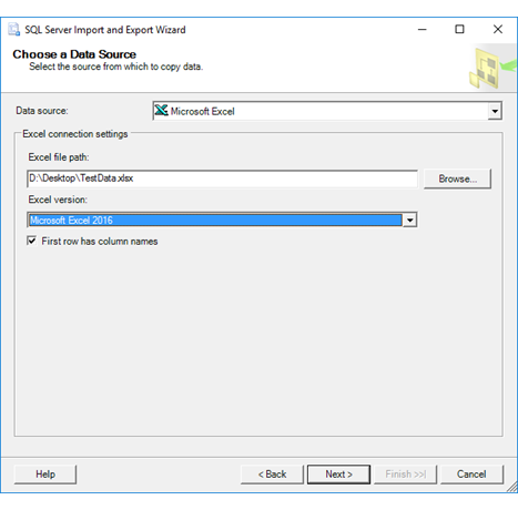 Connessione di Excel