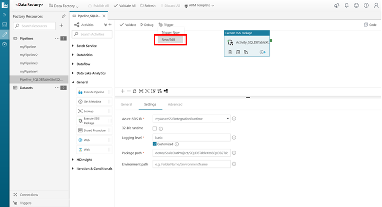 Modificare la nuova pipeline (facoltativo)