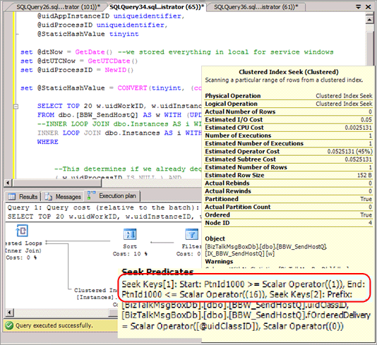 Piano di query senza eliminazione di partizione