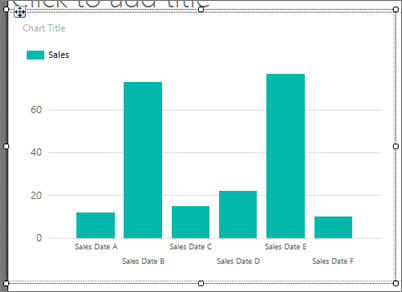 Screenshot di una colonna di Generatore di report nella visualizzazione progettazione.