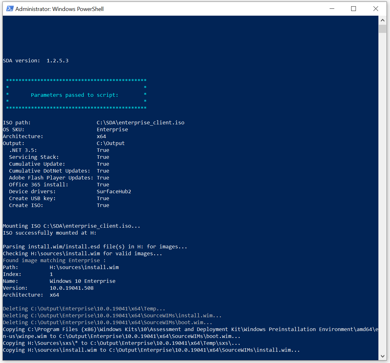 Esecuzione dello strumento Surface Deployment Accelerator.